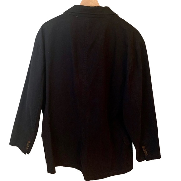 NWT STAFFORD PREP 2 Button Blazer 100% Cotton Navy Blue White Striped Lining - Picture 11 of 16